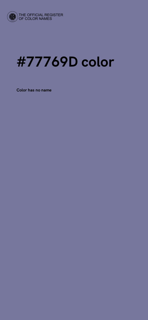 #77769D color image
