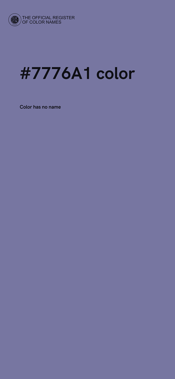 #7776A1 color image