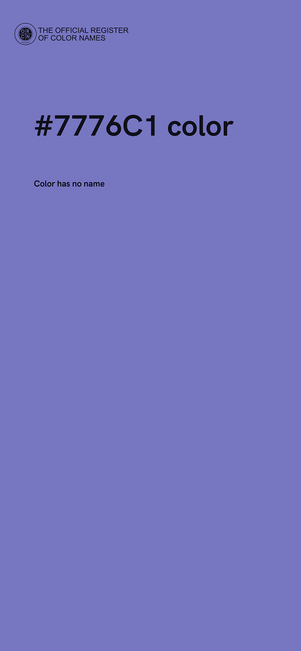 #7776C1 color image