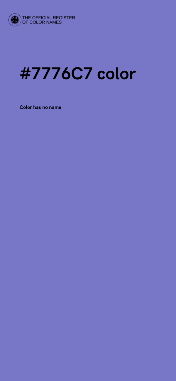 #7776C7 color image