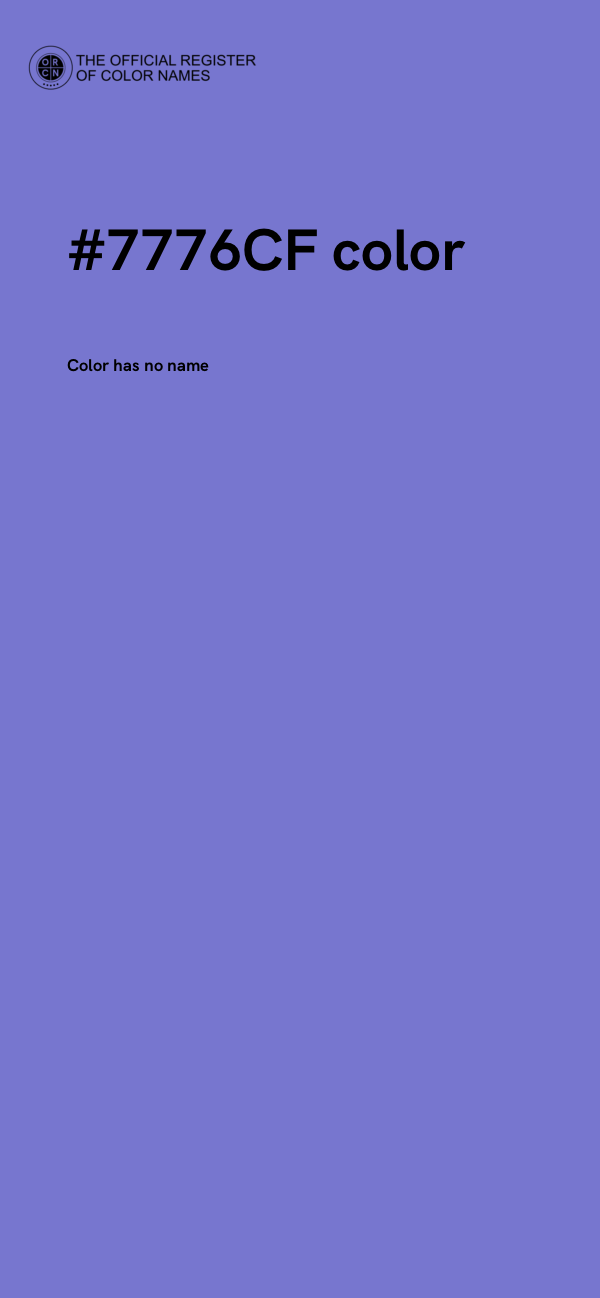 #7776CF color image