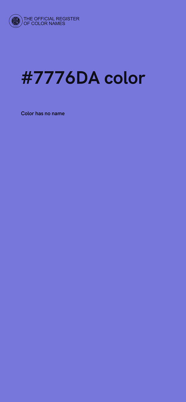 #7776DA color image