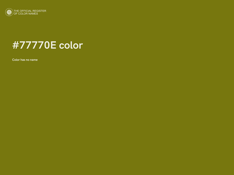 #77770E color image