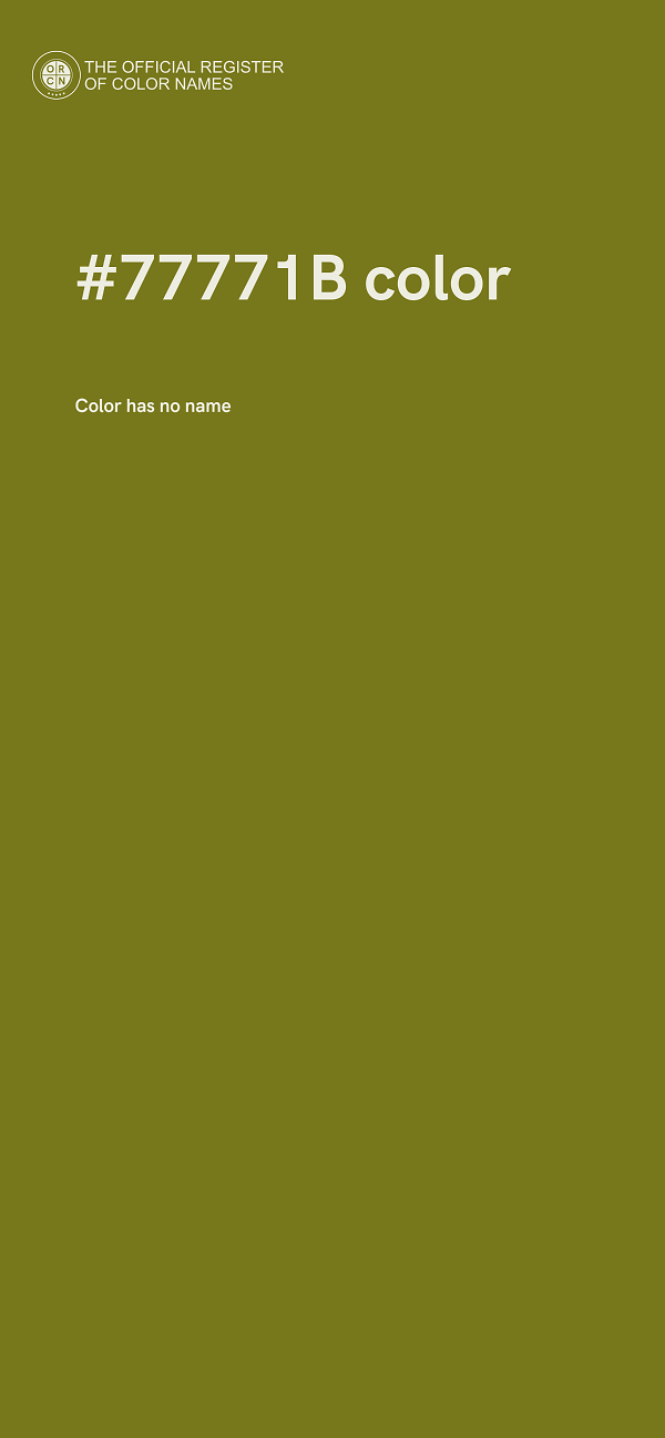 #77771B color image