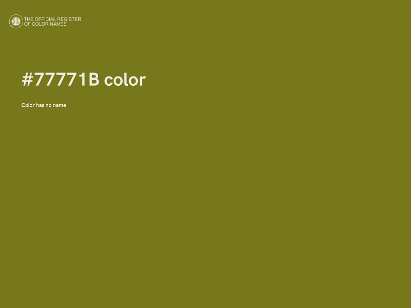 #77771B color image