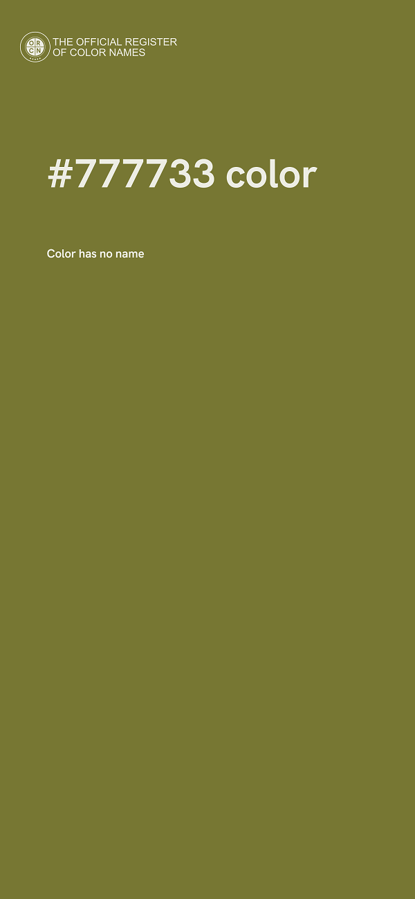 #777733 color image
