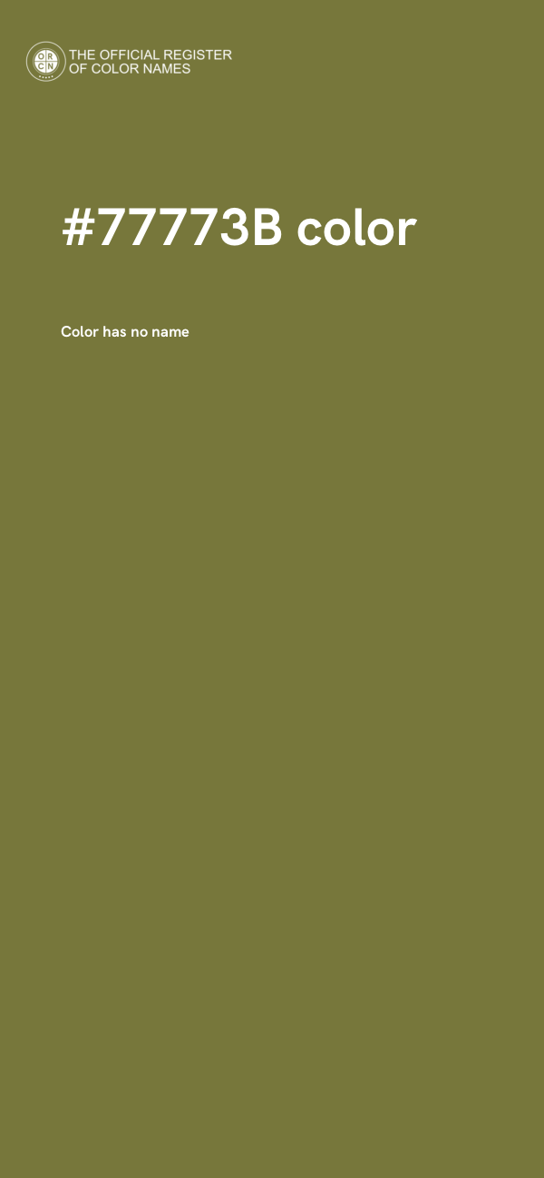 #77773B color image
