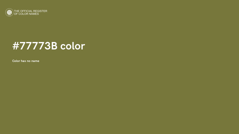 #77773B color image