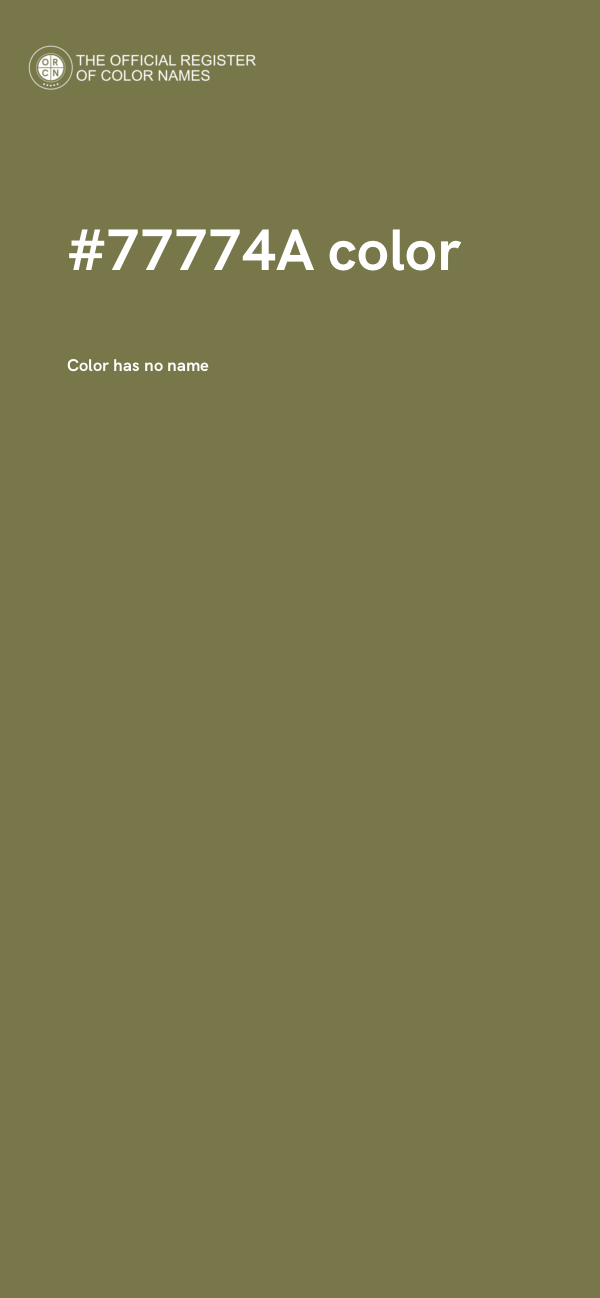 #77774A color image