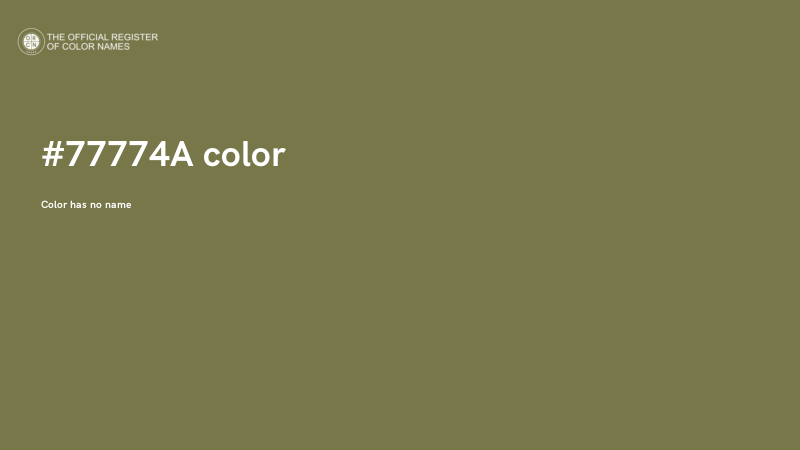 #77774A color image
