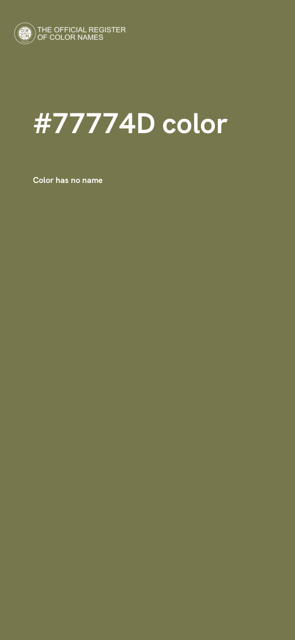 #77774D color image