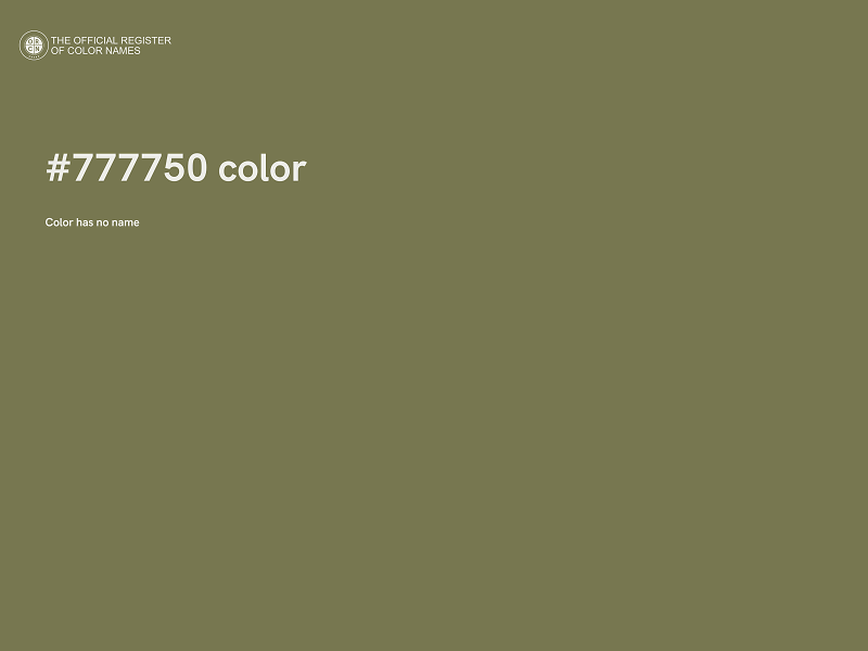 #777750 color image