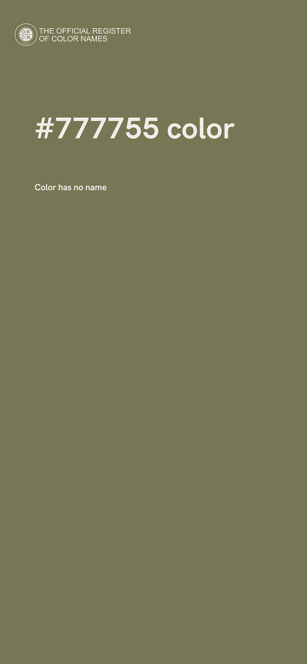 #777755 color image