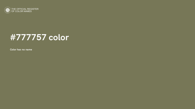 #777757 color image