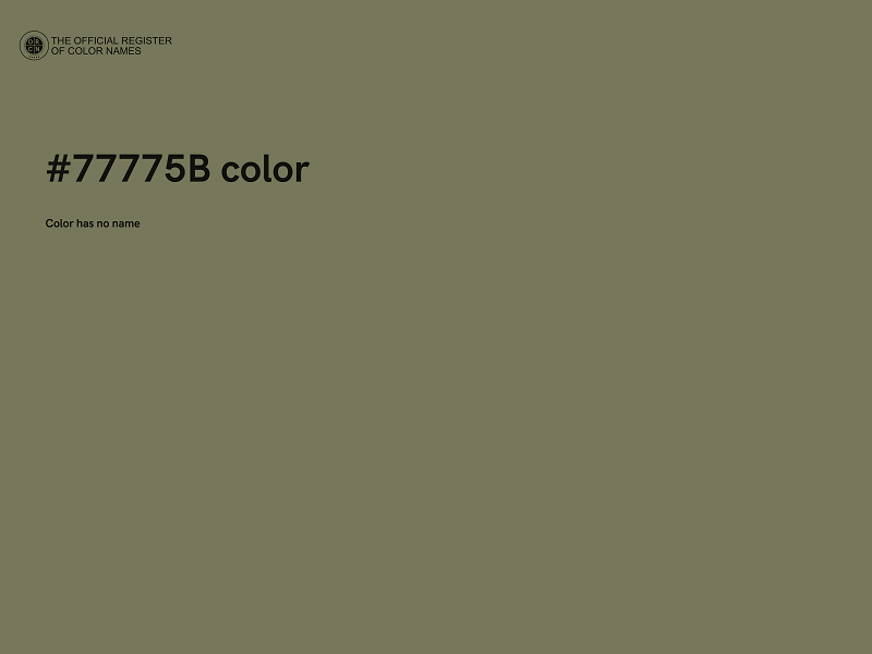 #77775B color image