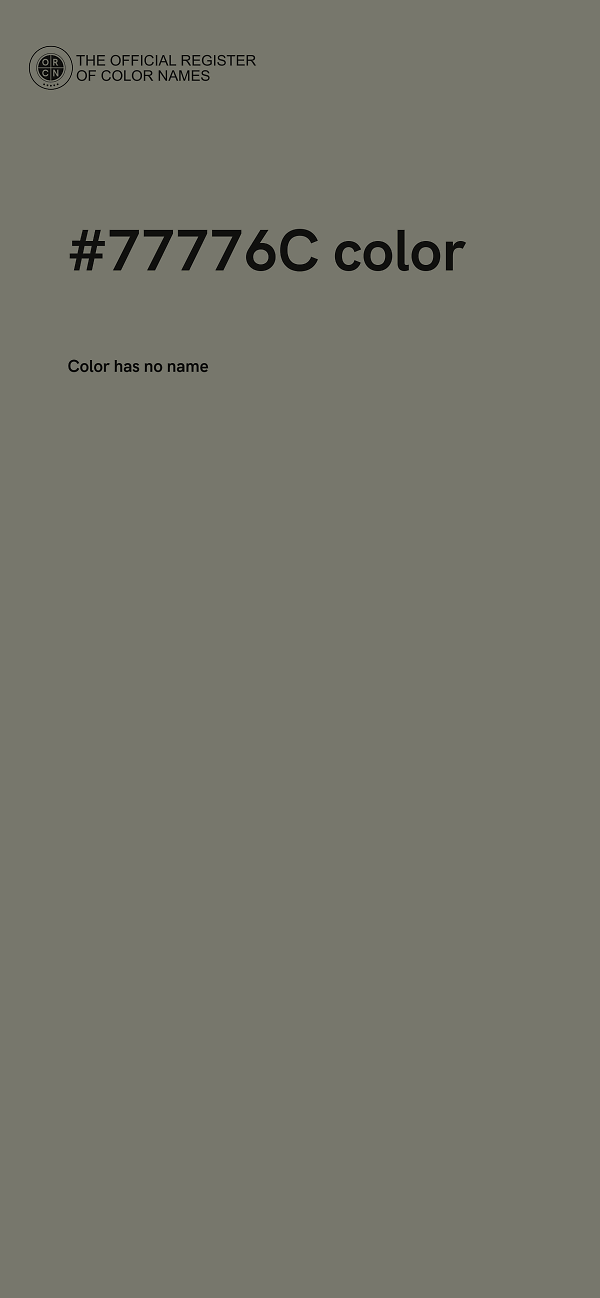 #77776C color image