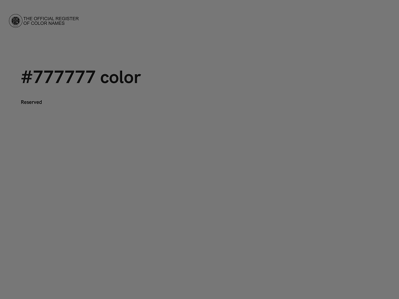 #777777 color image