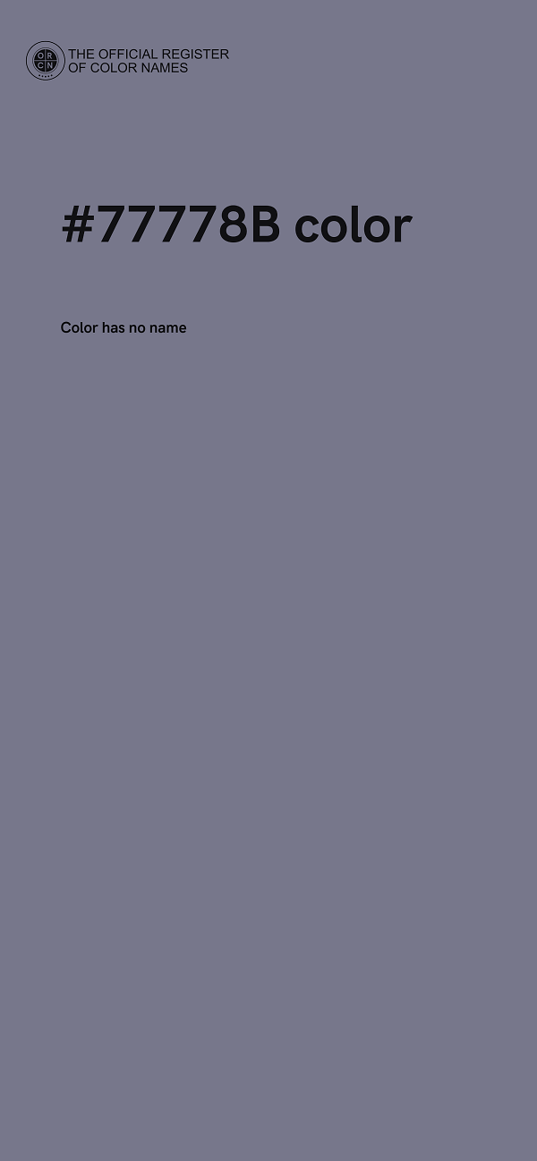#77778B color image