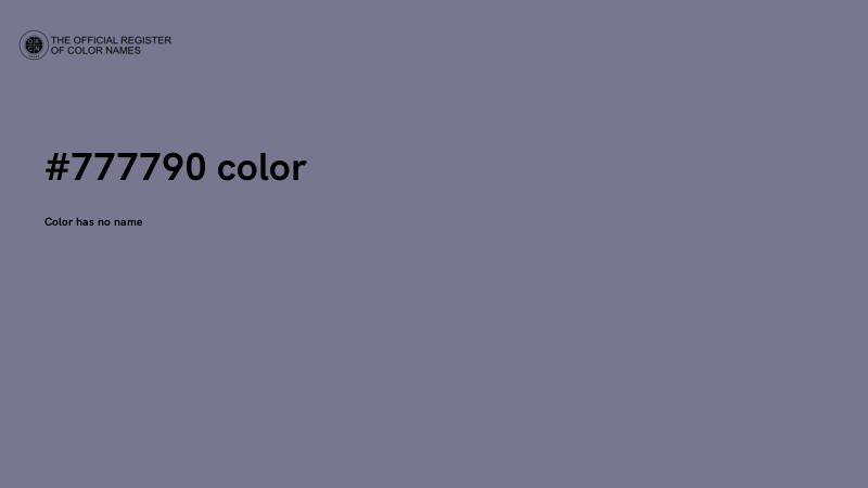 #777790 color image
