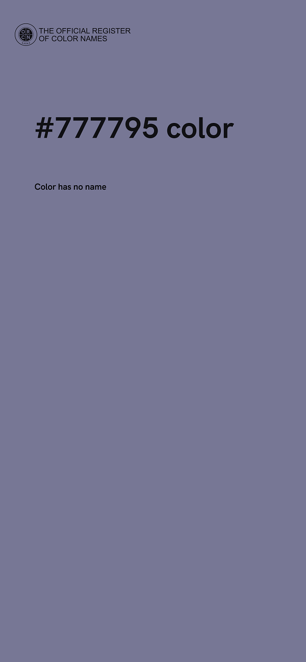 #777795 color image