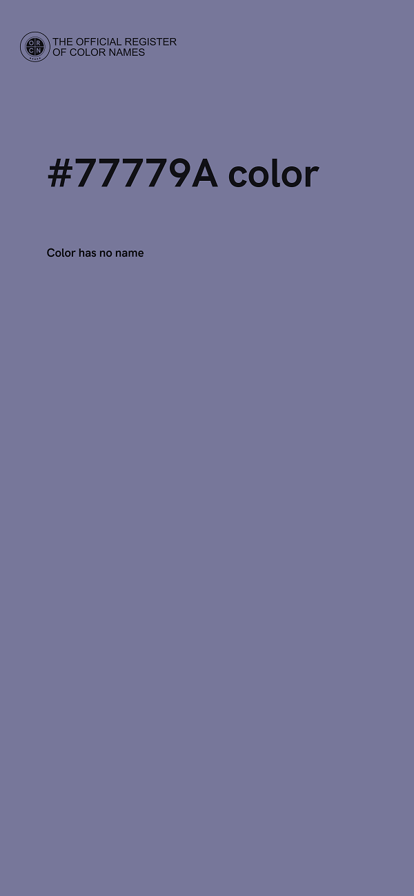 #77779A color image