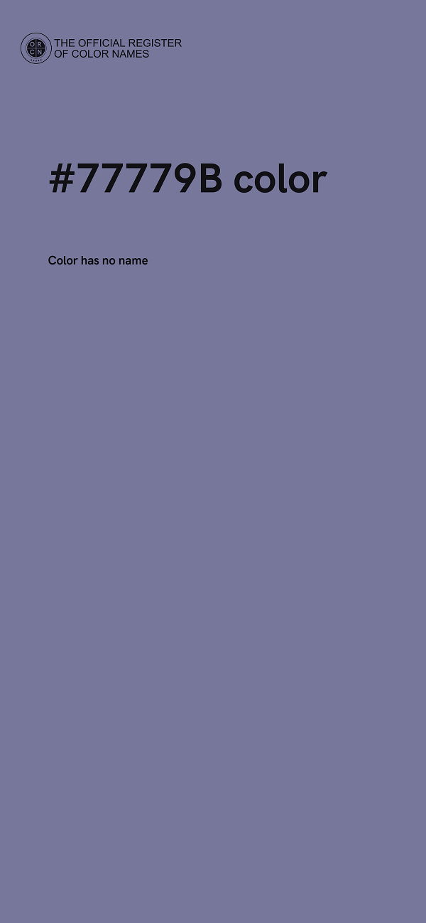 #77779B color image