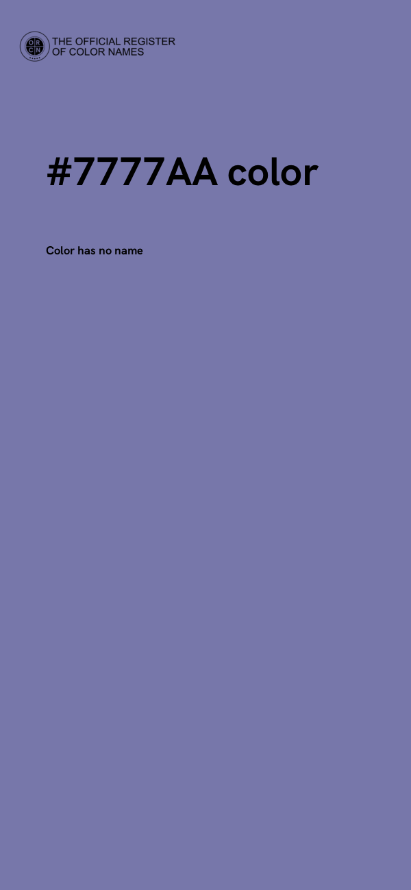 #7777AA color image