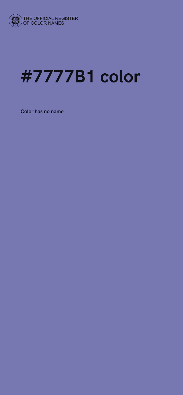 #7777B1 color image