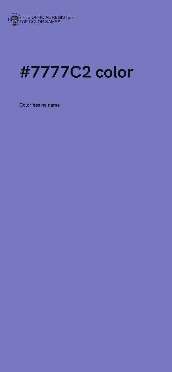 #7777C2 color image