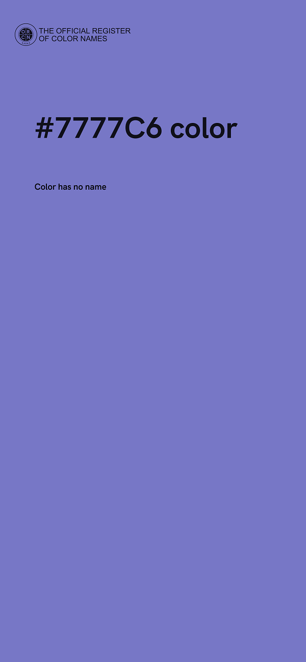 #7777C6 color image