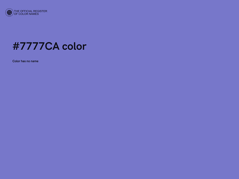 #7777CA color image