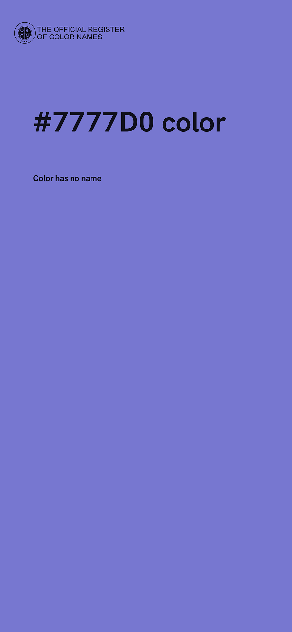 #7777D0 color image