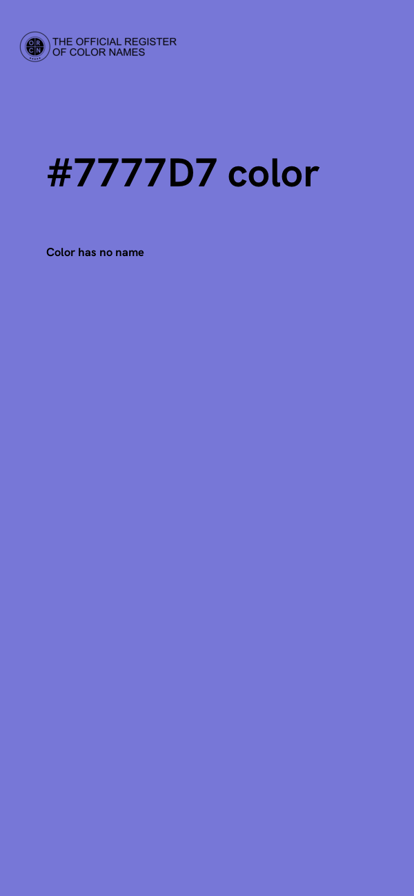 #7777D7 color image
