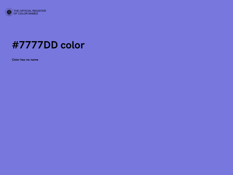 #7777DD color image