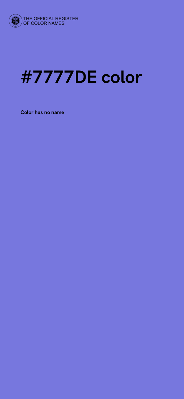 #7777DE color image