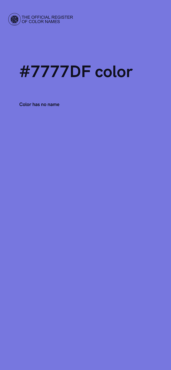 #7777DF color image