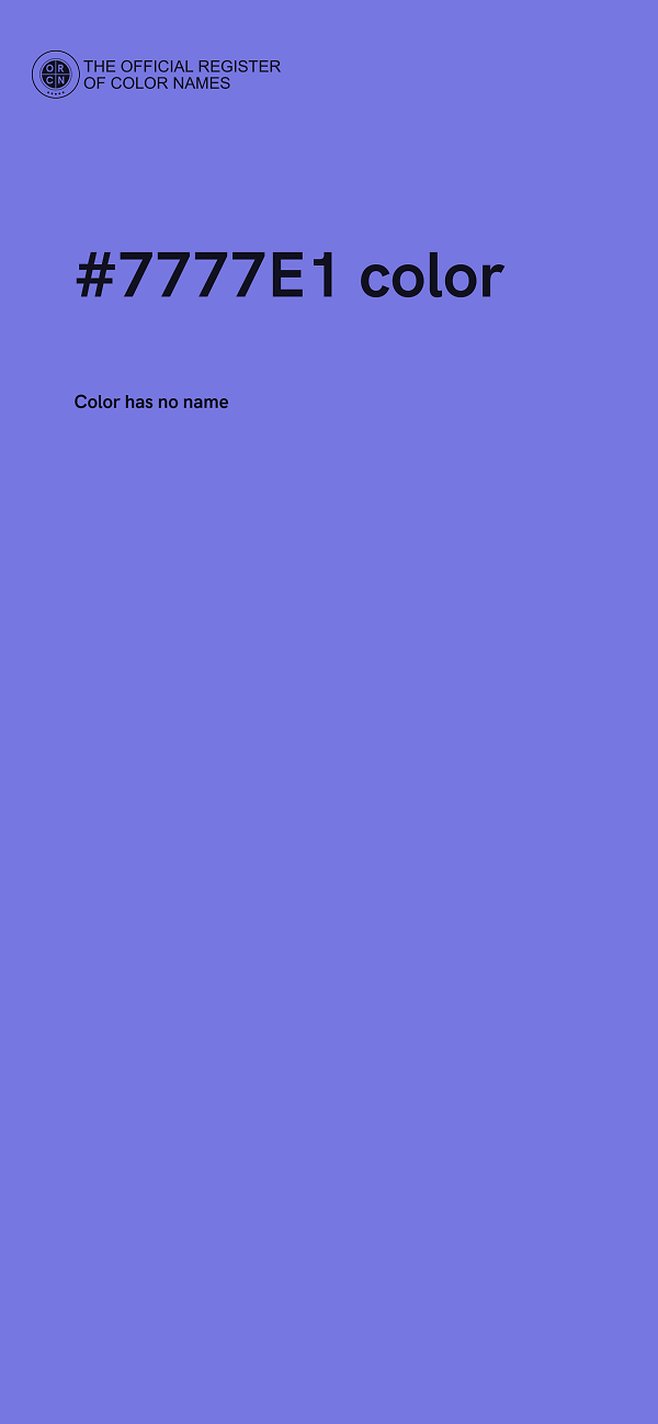#7777E1 color image