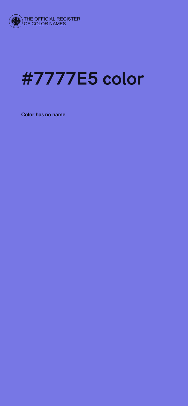 #7777E5 color image