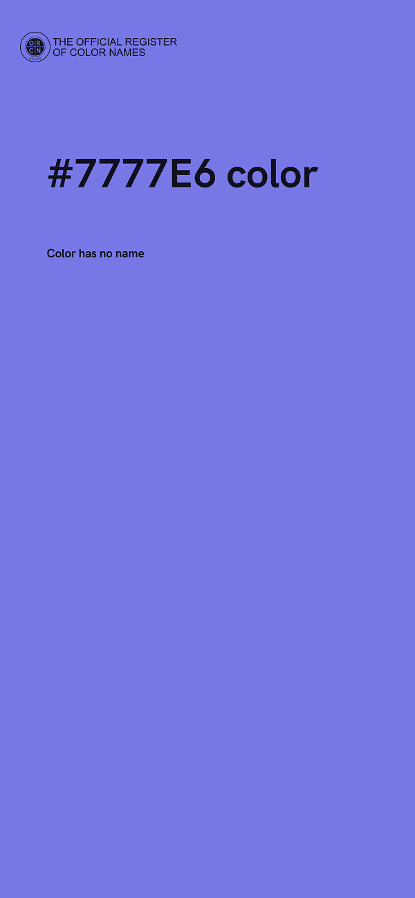 #7777E6 color image