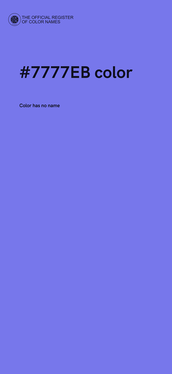 #7777EB color image