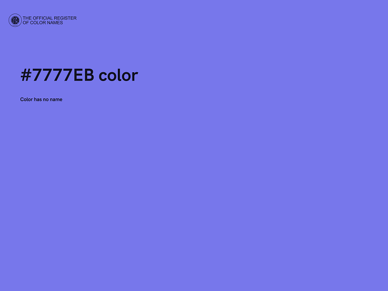 #7777EB color image