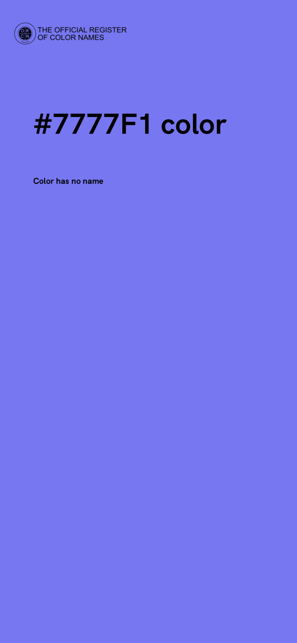 #7777F1 color image