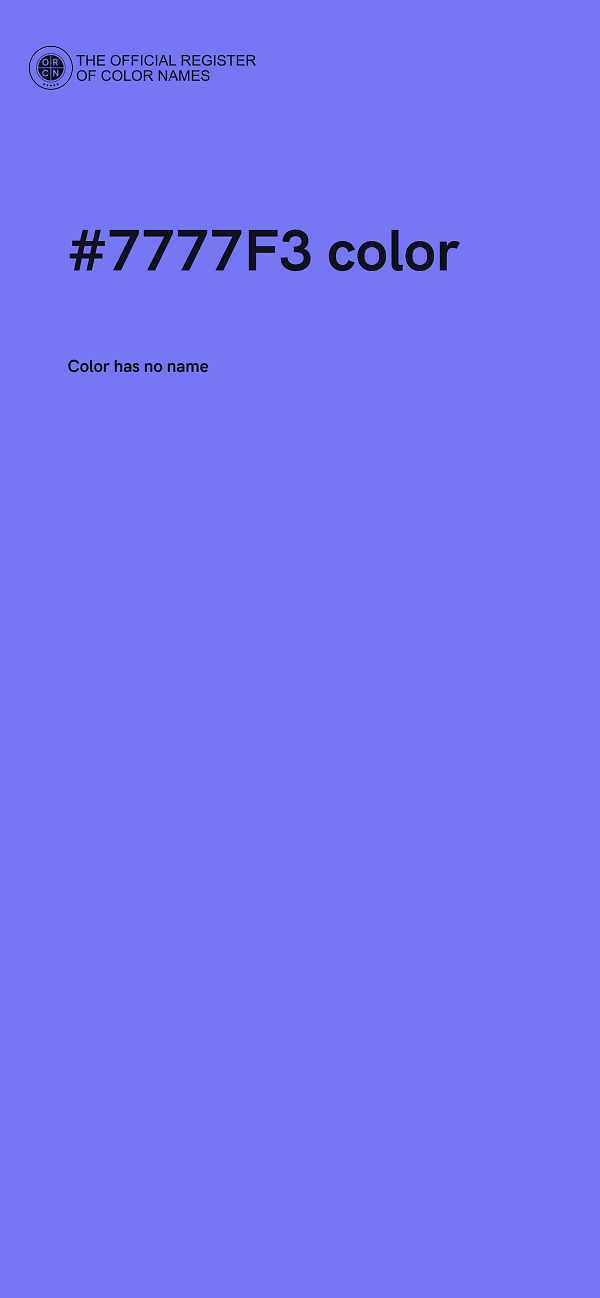#7777F3 color image