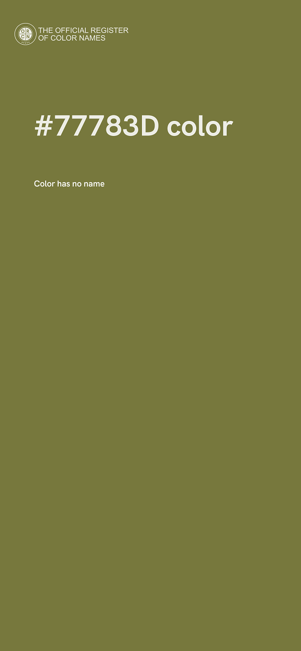 #77783D color image