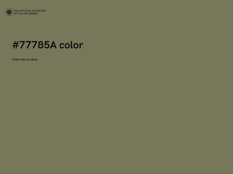 #77785A color image