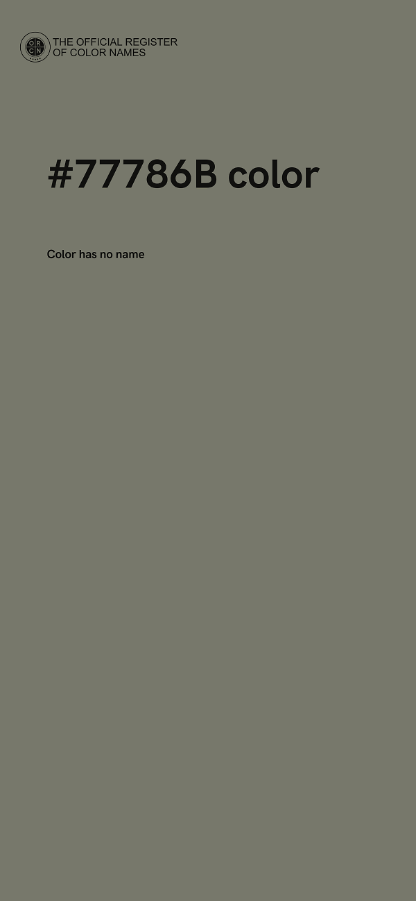 #77786B color image