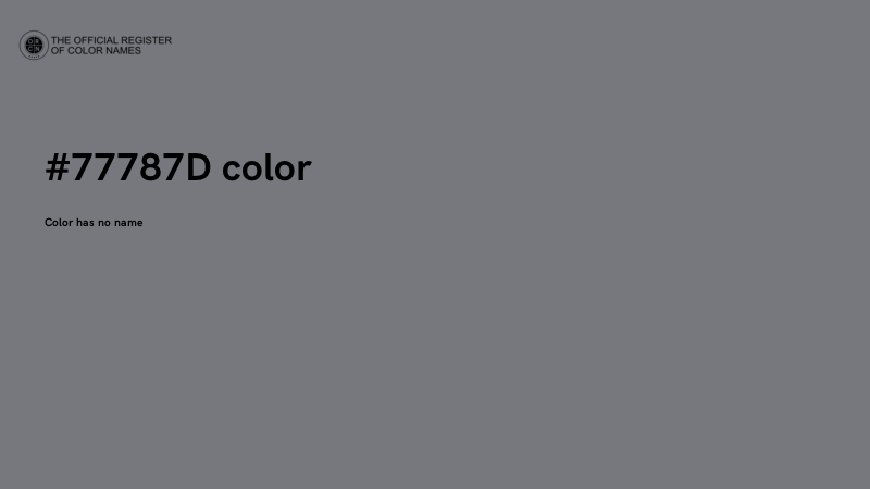 #77787D color image