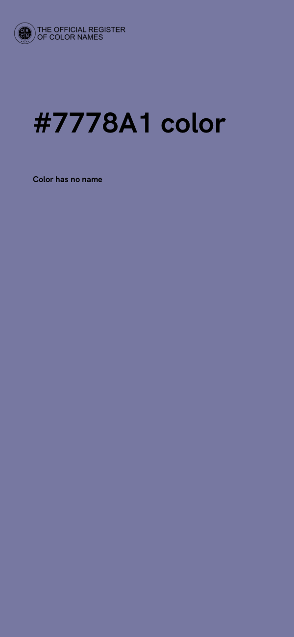 #7778A1 color image