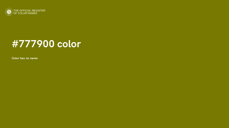 #777900 color image