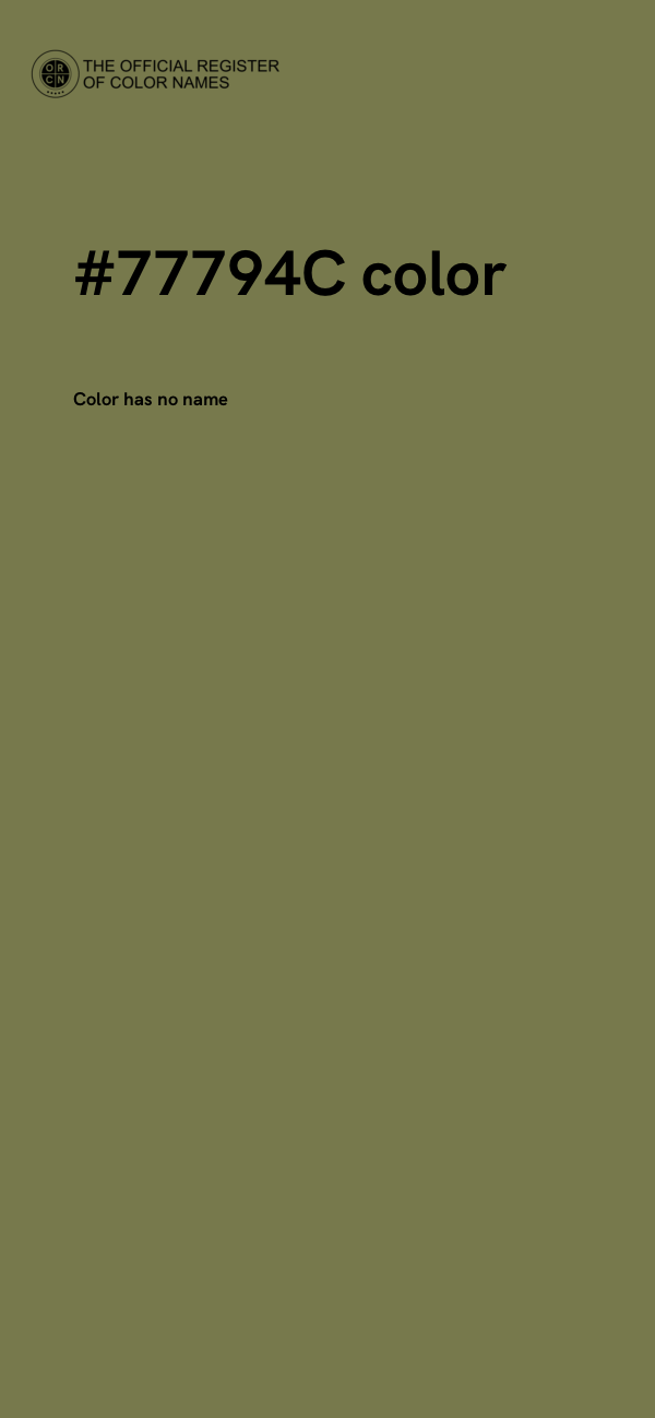 #77794C color image